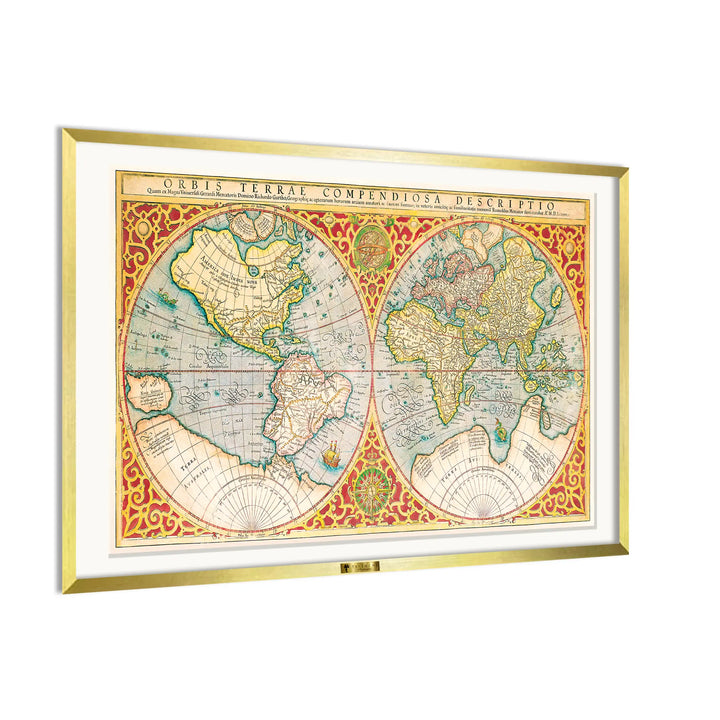 Vintage World Map by Frederick de Wit