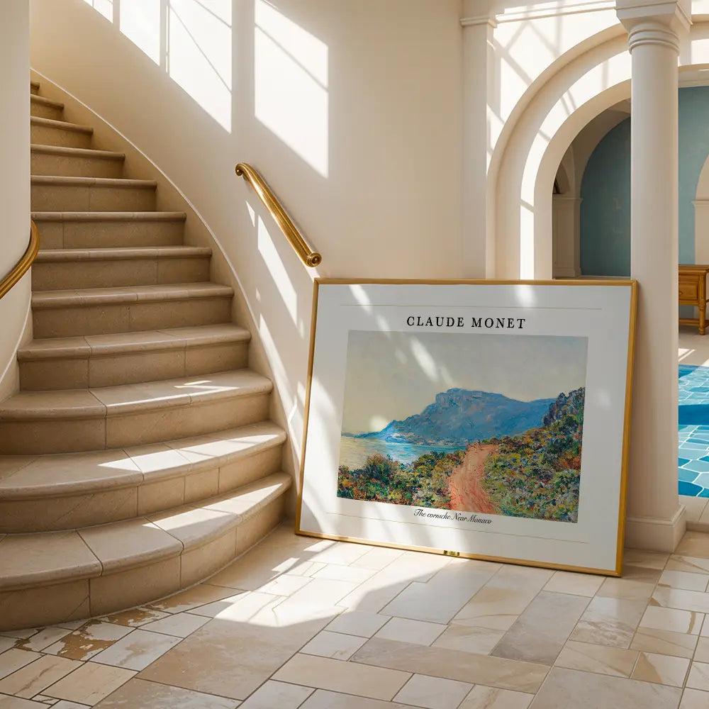 Monet's Corniche View by, Claude Monet Painting