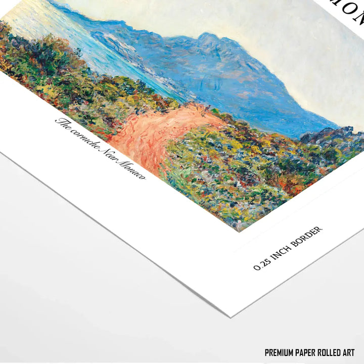 Monet's Corniche View by, Claude Monet Painting