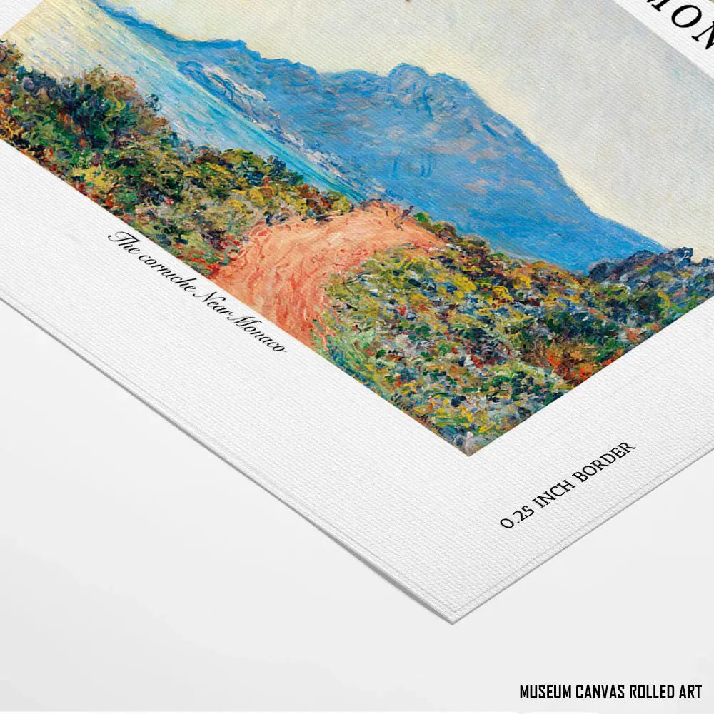 Monet's Corniche View by, Claude Monet Painting