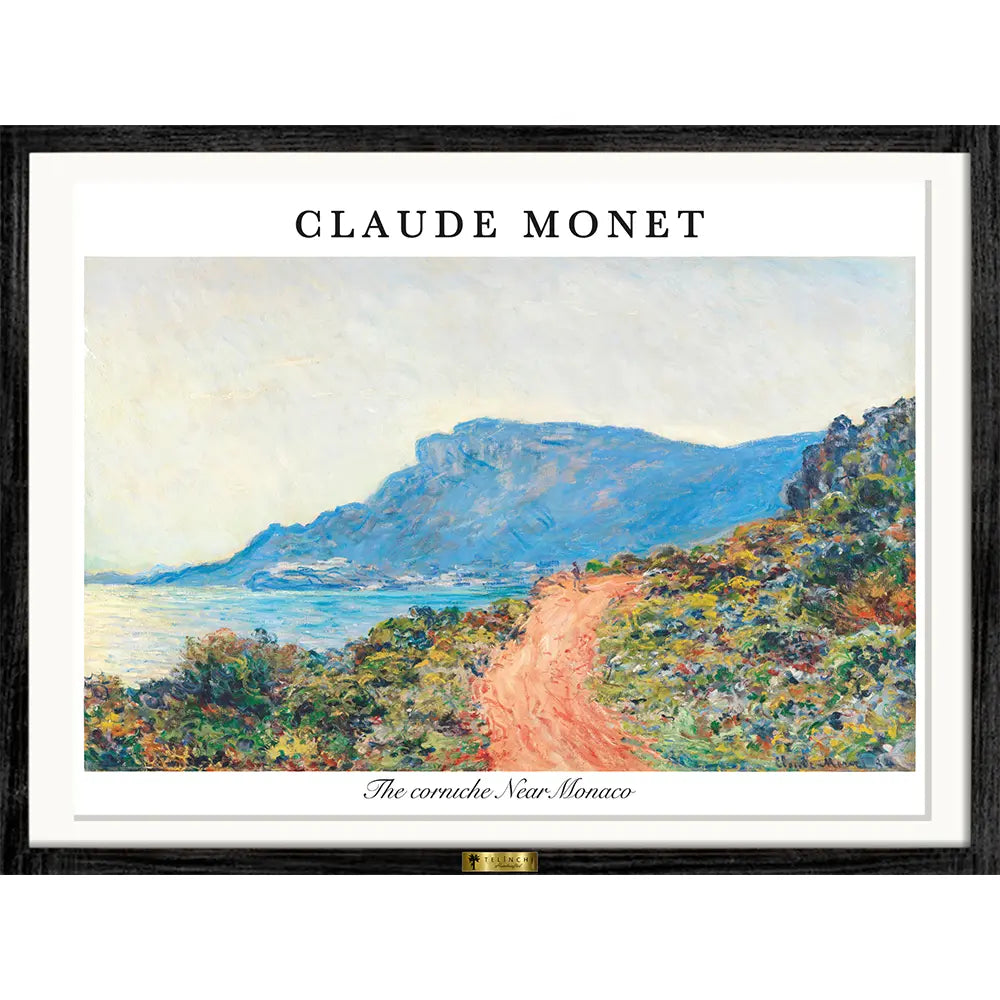 Monet's Corniche View by, Claude Monet Painting