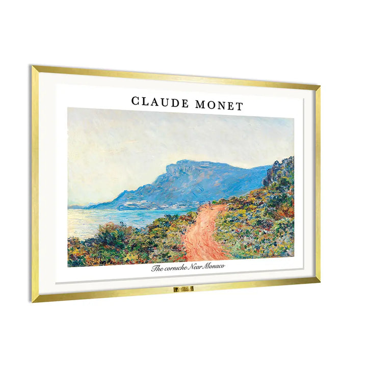 Monet's Corniche View by, Claude Monet Painting