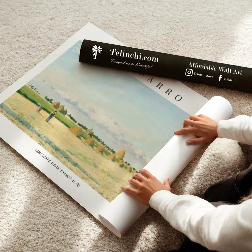 Fields of Ile-de-France by Camille Pissarro