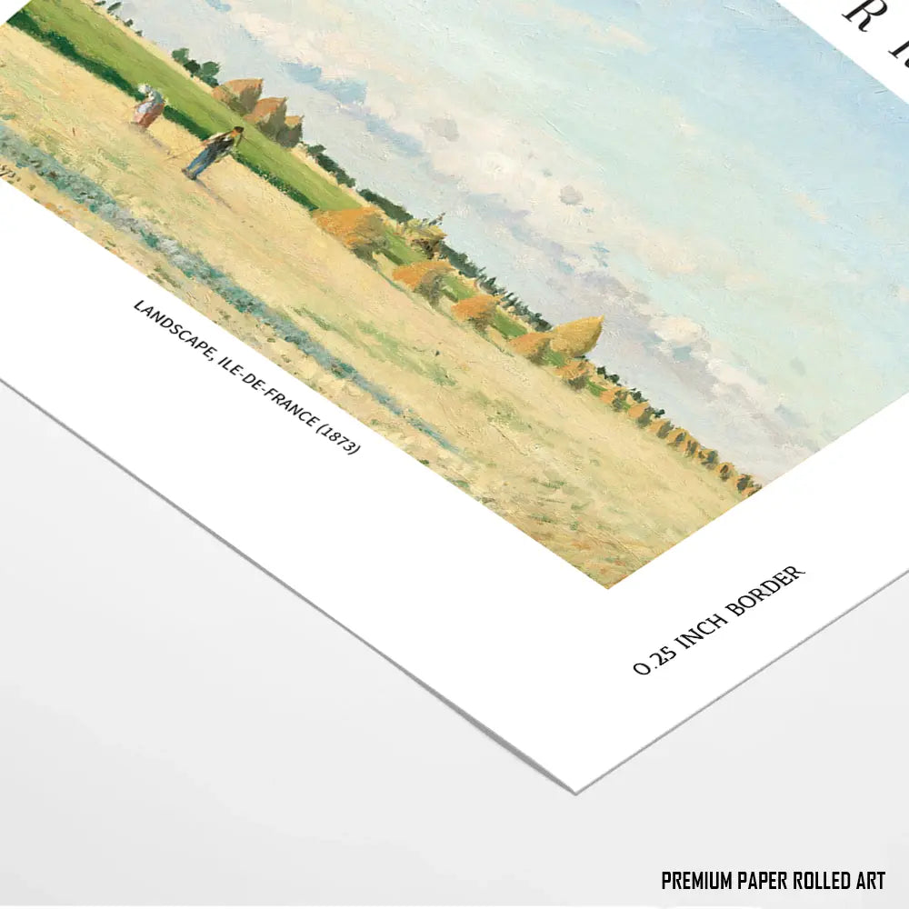 Fields of Ile-de-France by Camille Pissarro