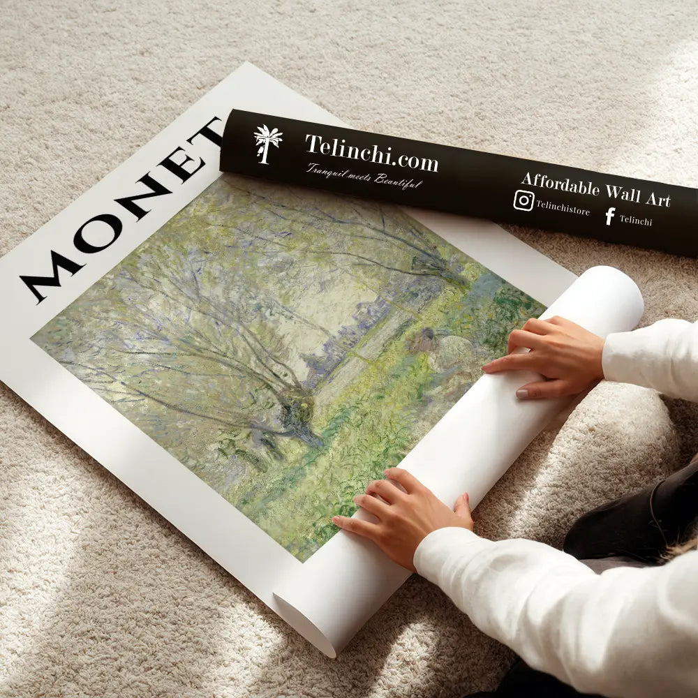 Woman Under the Willow, Claude Monet Art Painting