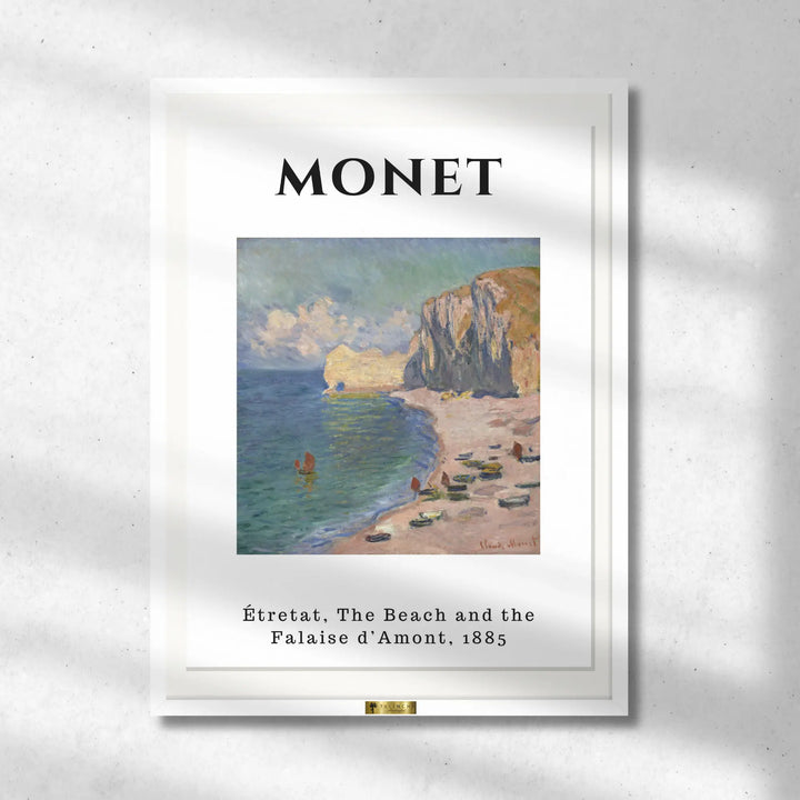 Étretat Beach, Claude Monet Painting