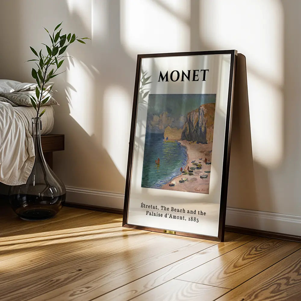 Étretat Beach, Claude Monet Painting