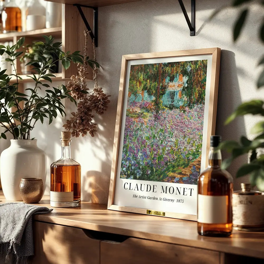 Giverny Garden Bliss, Claude Monet Popular Painting