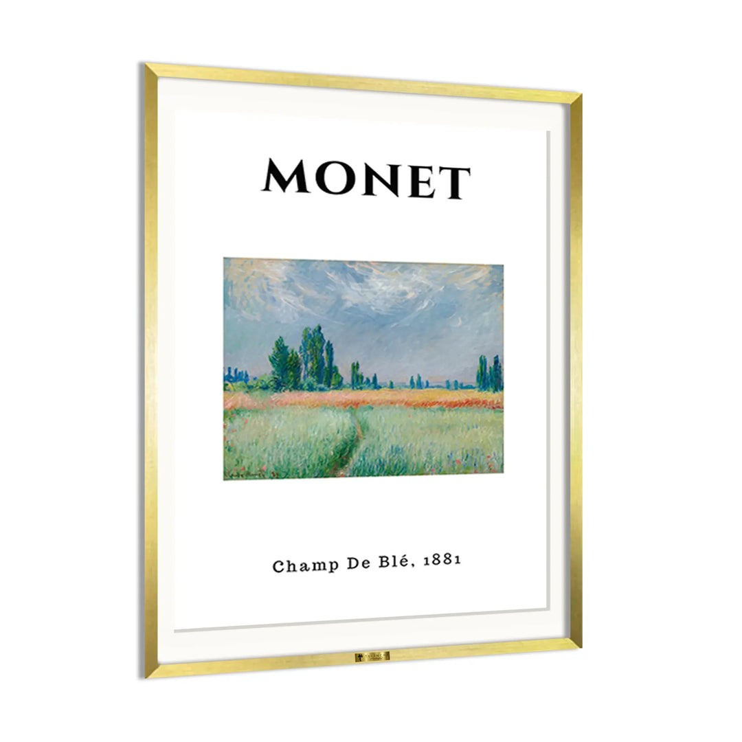 Golden Wheat Fields, Claude Monet Art Painting