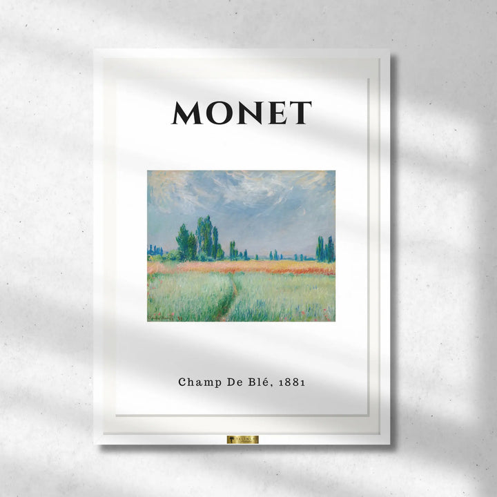 Golden Wheat Fields, Claude Monet Art Painting