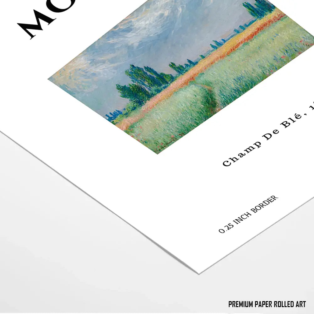 Golden Wheat Fields, Claude Monet Art Painting