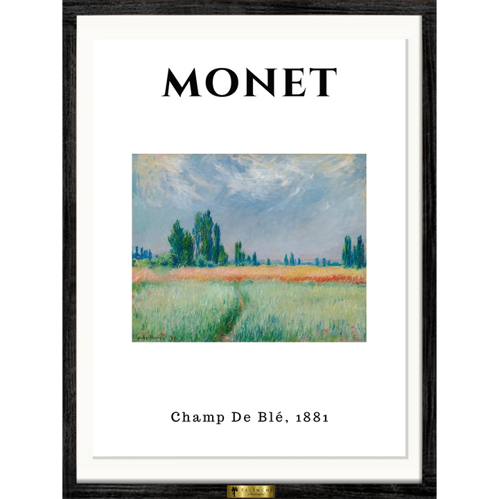Golden Wheat Fields, Claude Monet Art Painting