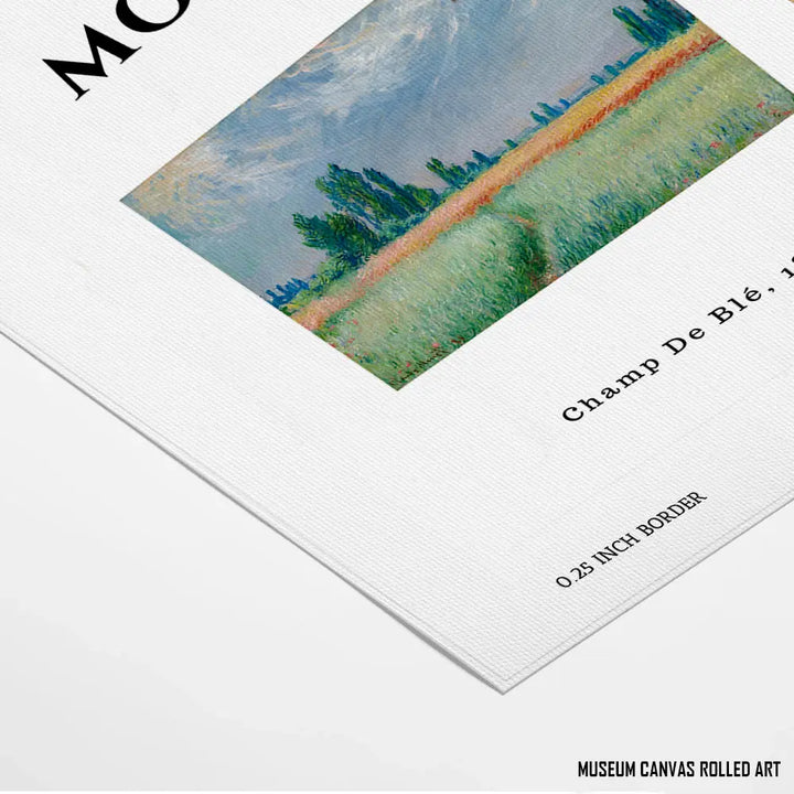 Golden Wheat Fields, Claude Monet Art Painting