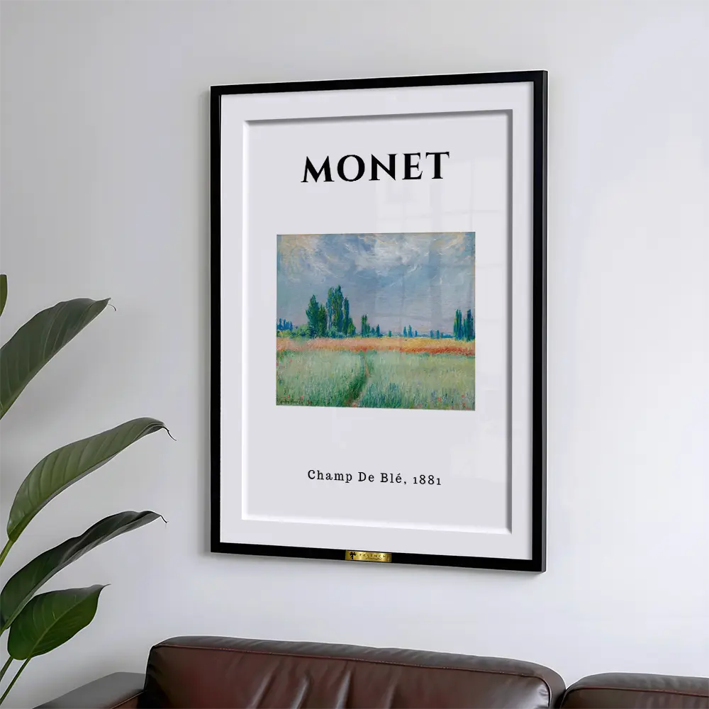 Golden Wheat Fields, Claude Monet Art Painting