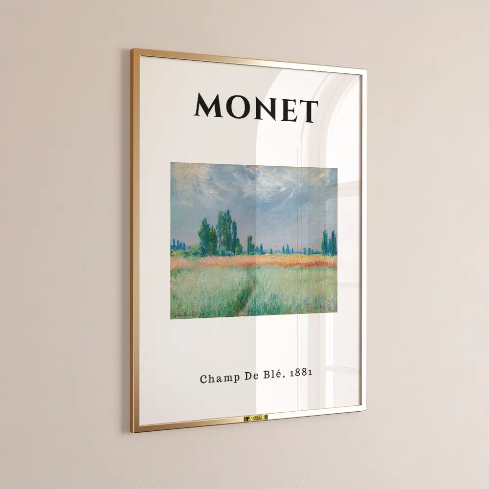 Golden Wheat Fields, Claude Monet Art Painting
