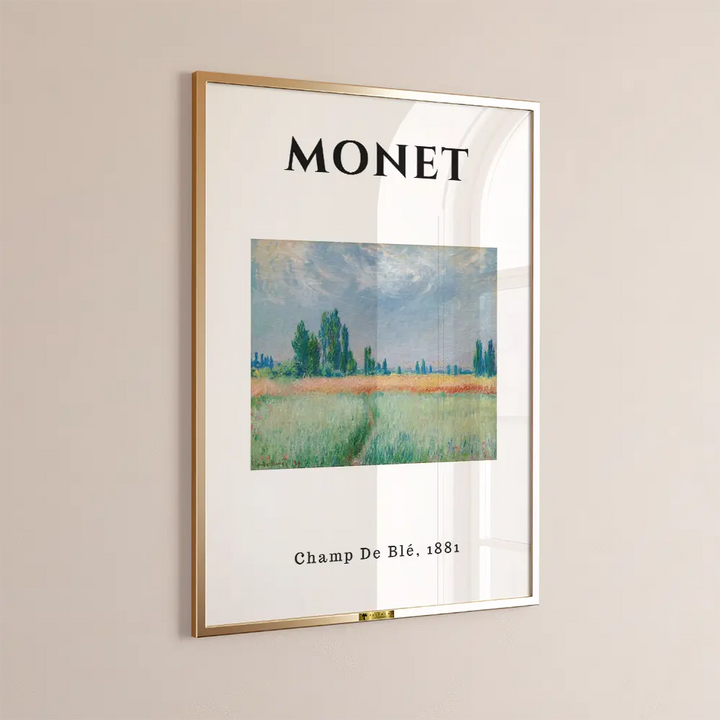 Golden Wheat Fields, Claude Monet Art Painting