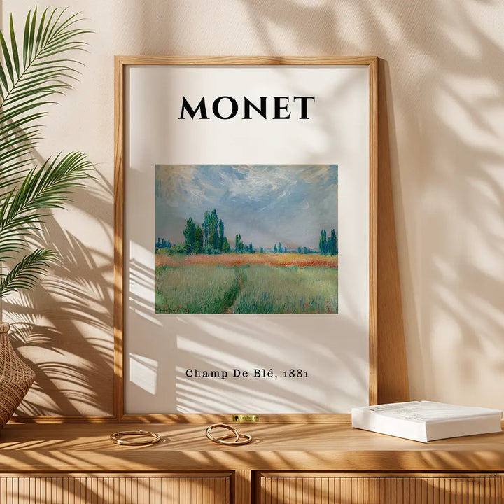 Golden Wheat Fields, Claude Monet Art Painting