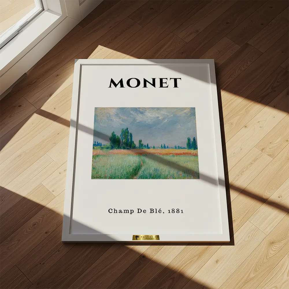 Golden Wheat Fields, Claude Monet Art Painting