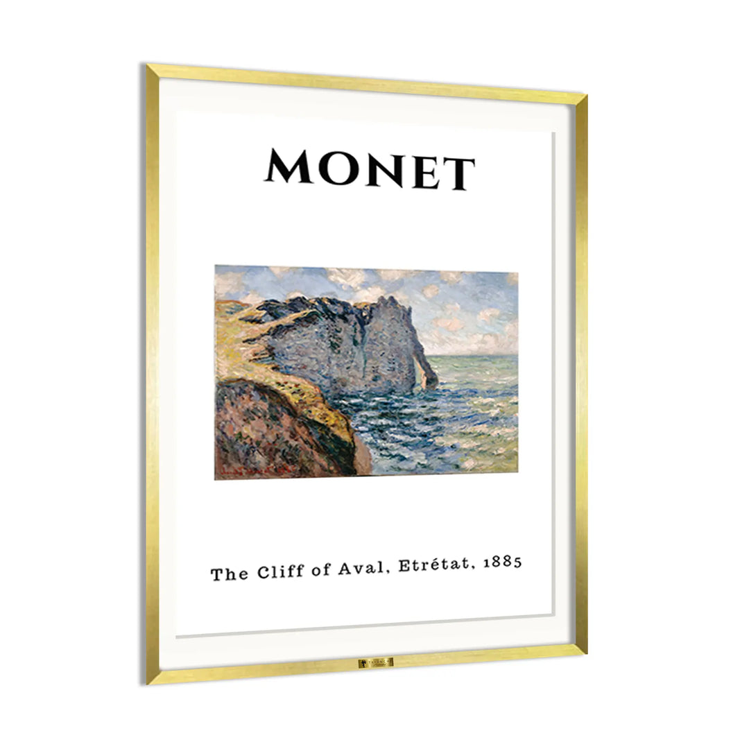 The Cliff of Aval, Claude Monet Popular Painting