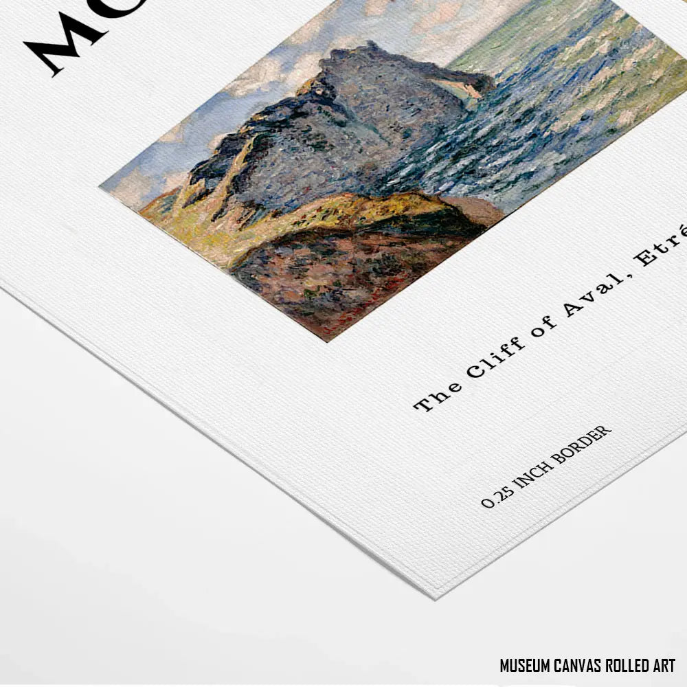 The Cliff of Aval, Claude Monet Popular Painting