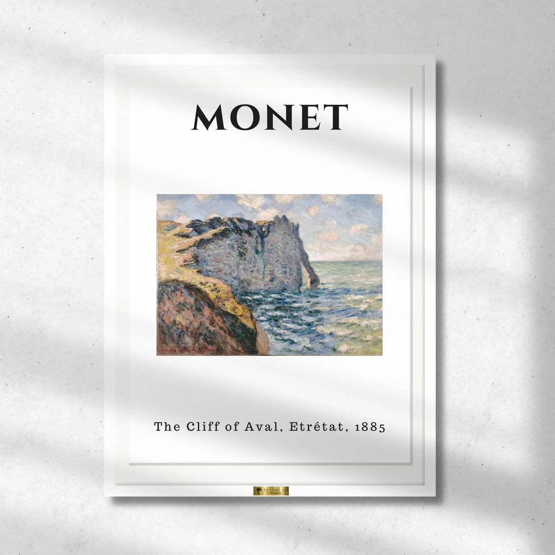 The Cliff of Aval, Claude Monet Popular Painting