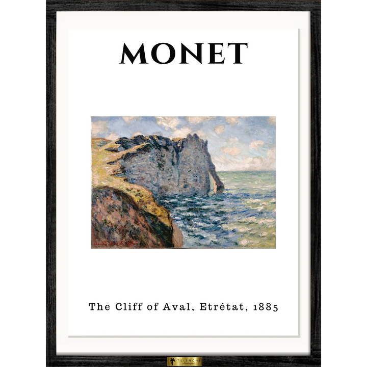 The Cliff of Aval, Claude Monet Popular Painting