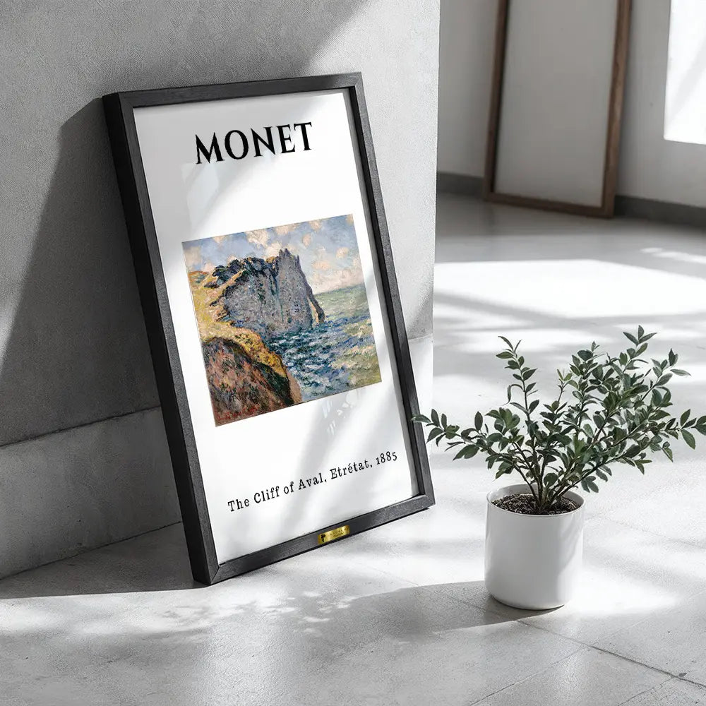 The Cliff of Aval, Claude Monet Popular Painting