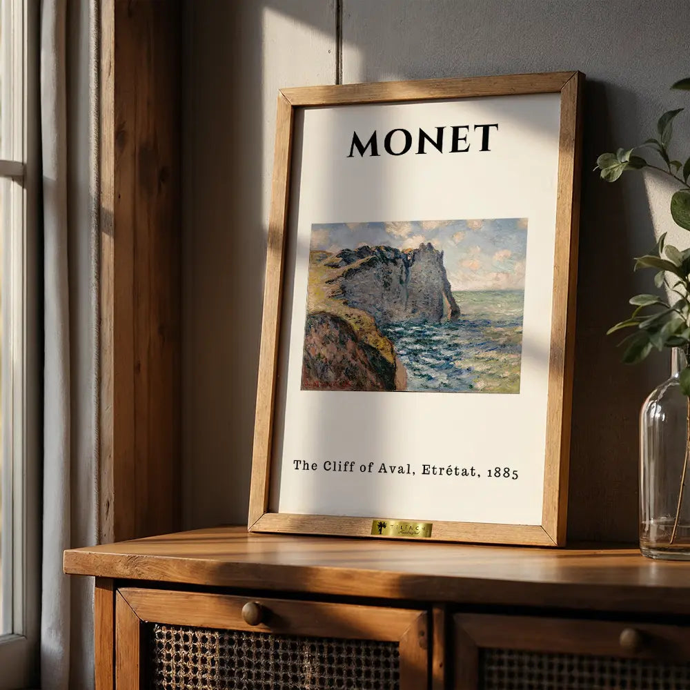 The Cliff of Aval, Claude Monet Popular Painting