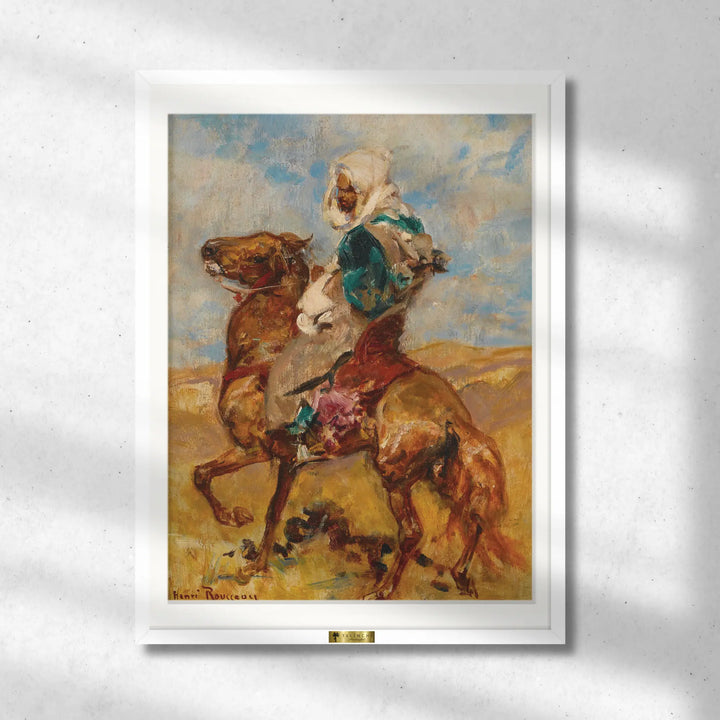 North African on Horseback by Henri Rousseau