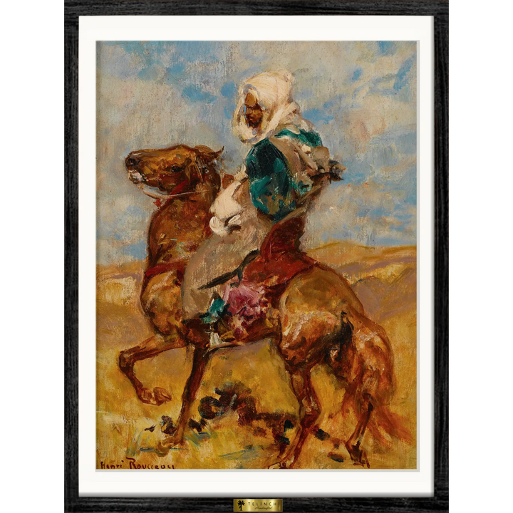 North African on Horseback by Henri Rousseau