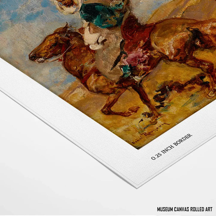 North African on Horseback by Henri Rousseau
