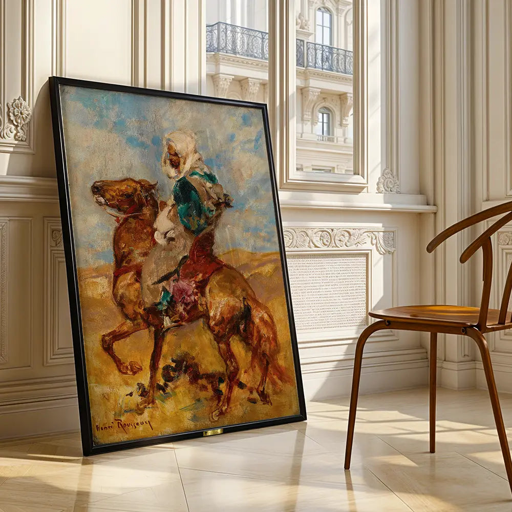 North African on Horseback by Henri Rousseau