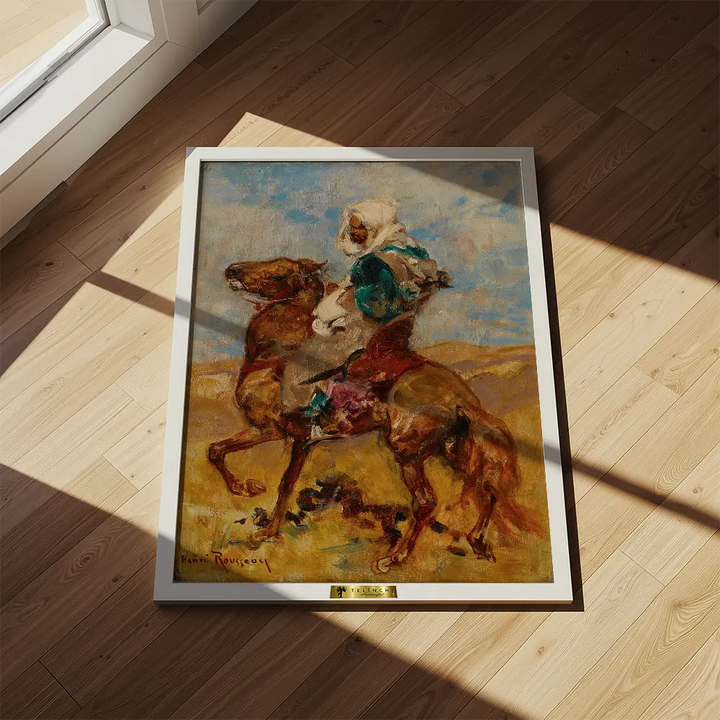 North African on Horseback by Henri Rousseau