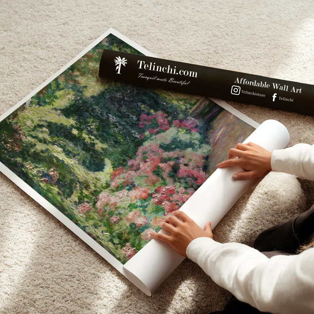 Hydrangeas by, Claude Monet Painting