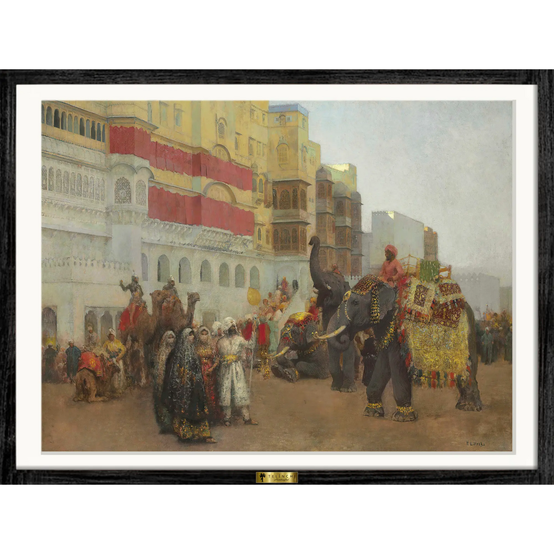 Elephants in a Festive Parade