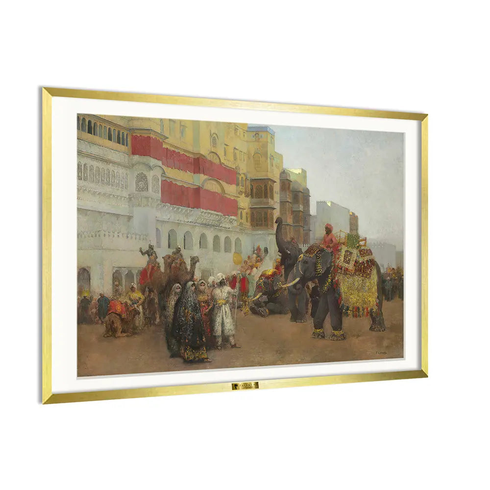 Elephants in a Festive Parade