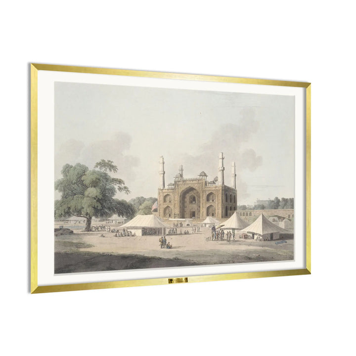 Tomb of Akbar, Secundra by Thomas Daniell