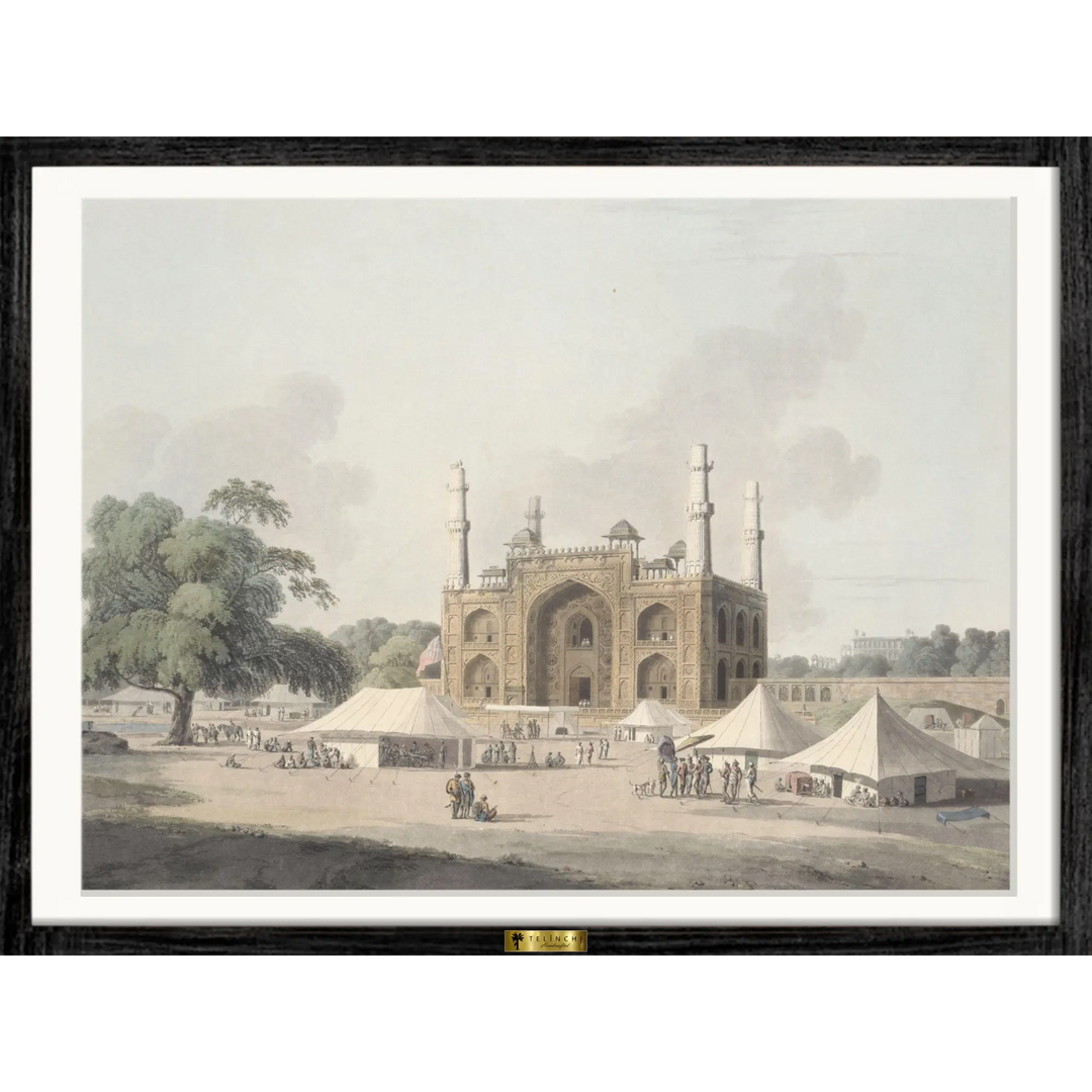 Tomb of Akbar, Secundra by Thomas Daniell