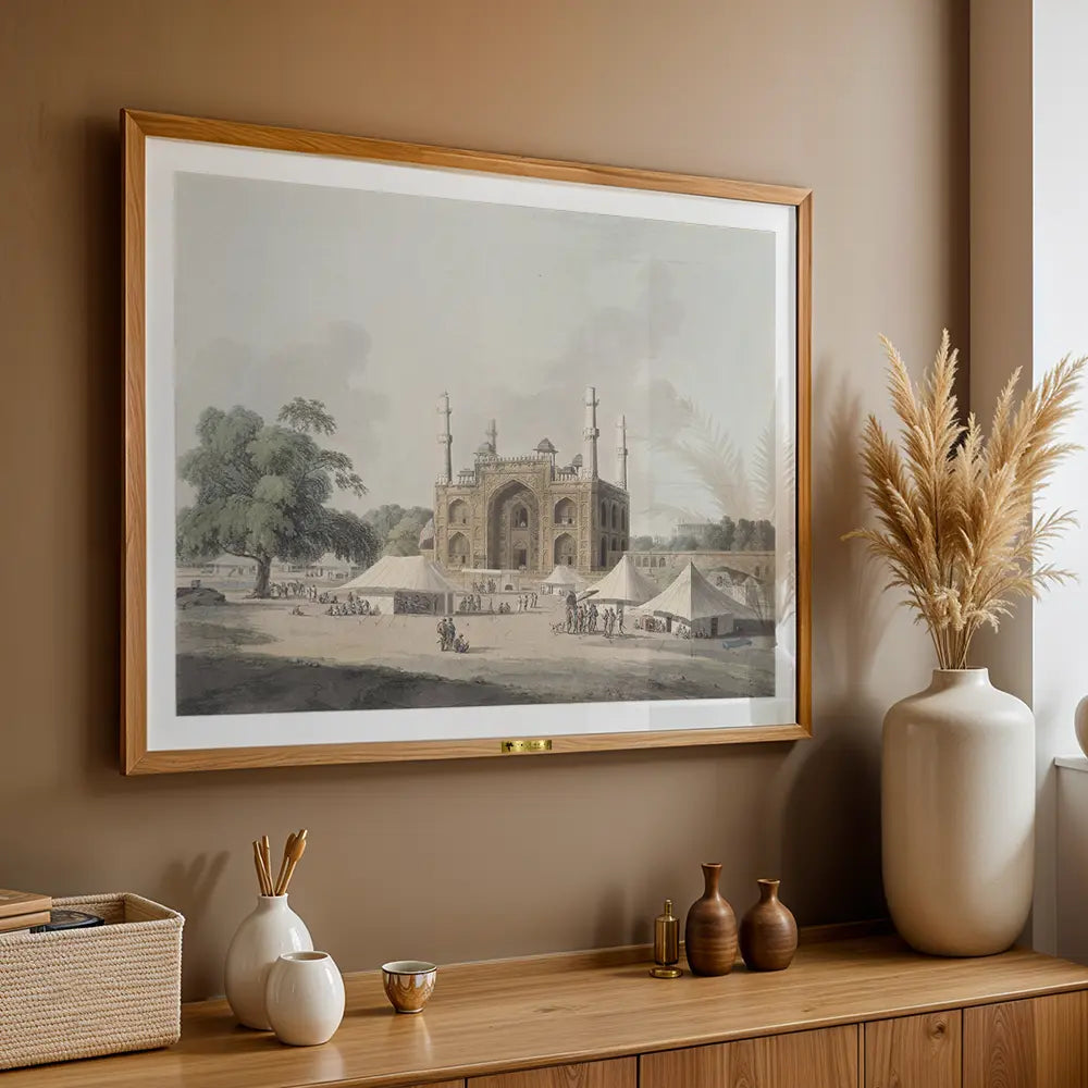 Tomb of Akbar, Secundra by Thomas Daniell