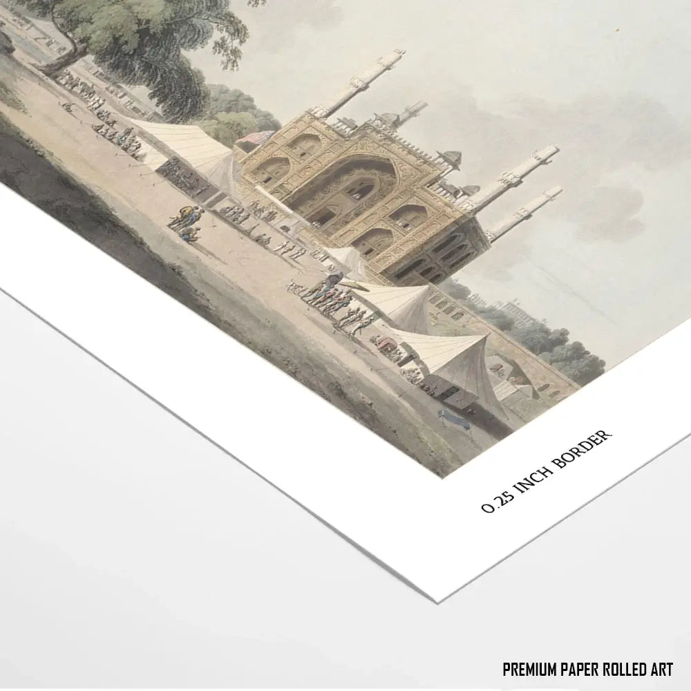 Tomb of Akbar, Secundra by Thomas Daniell