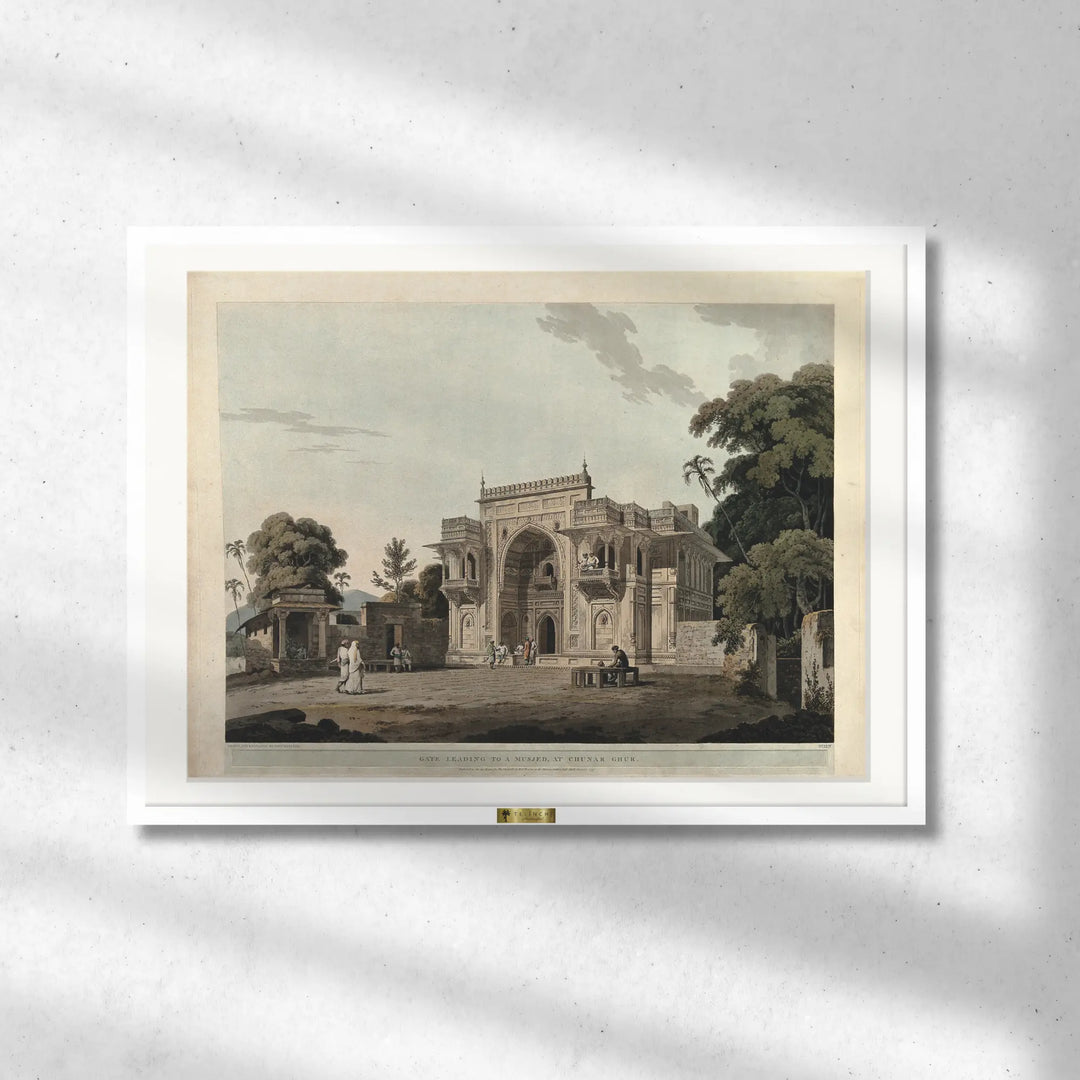 Ruins of the Magnificent Mausoleum of Akbar by the British artist Thomas Daniell