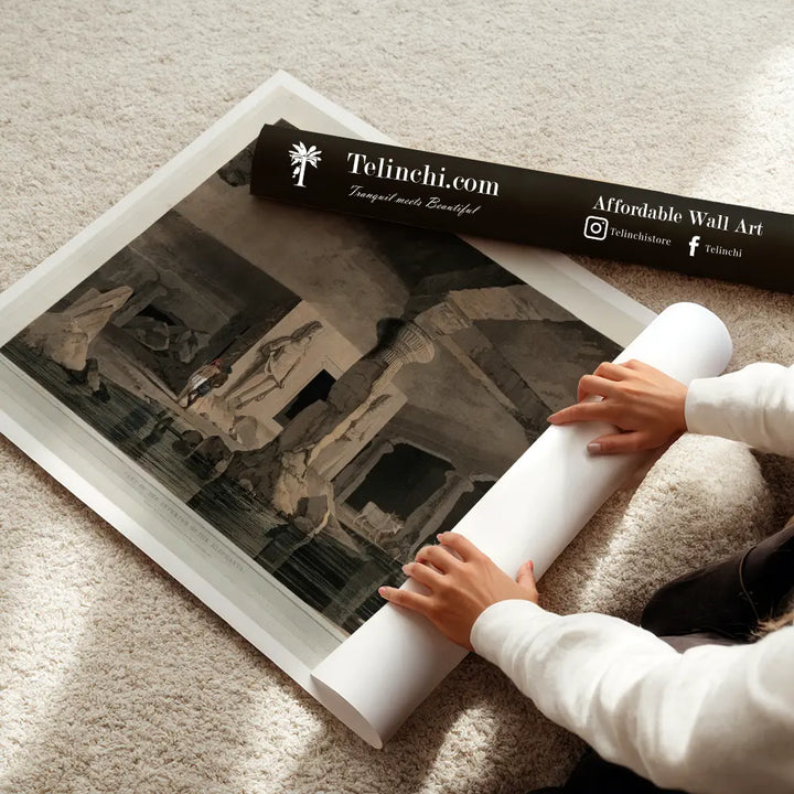 Part of the Interior of the Caves of the Elephanta by Thomas Daniell