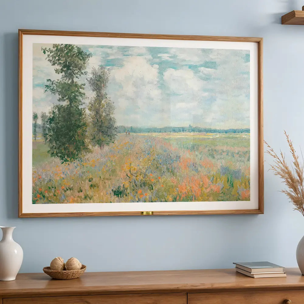 Poppy Field by, Claude Monet Art Painting
