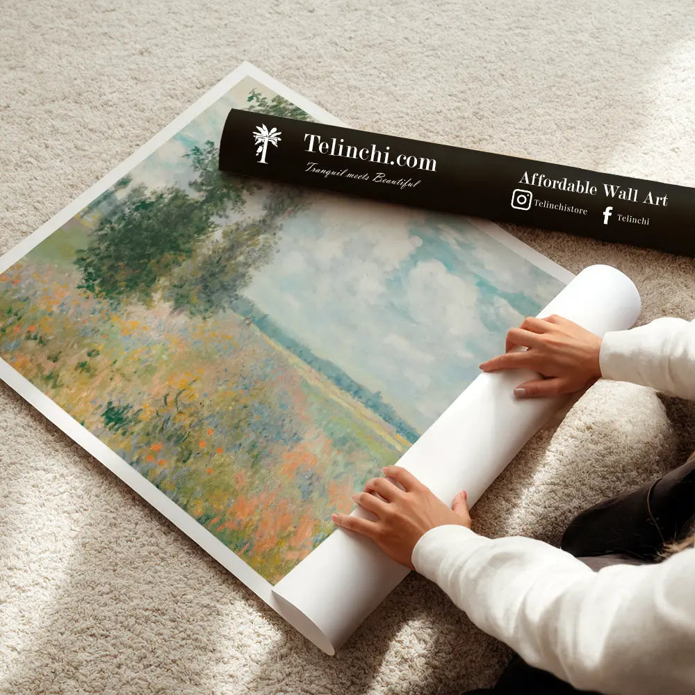 Poppy Field by, Claude Monet Art Painting