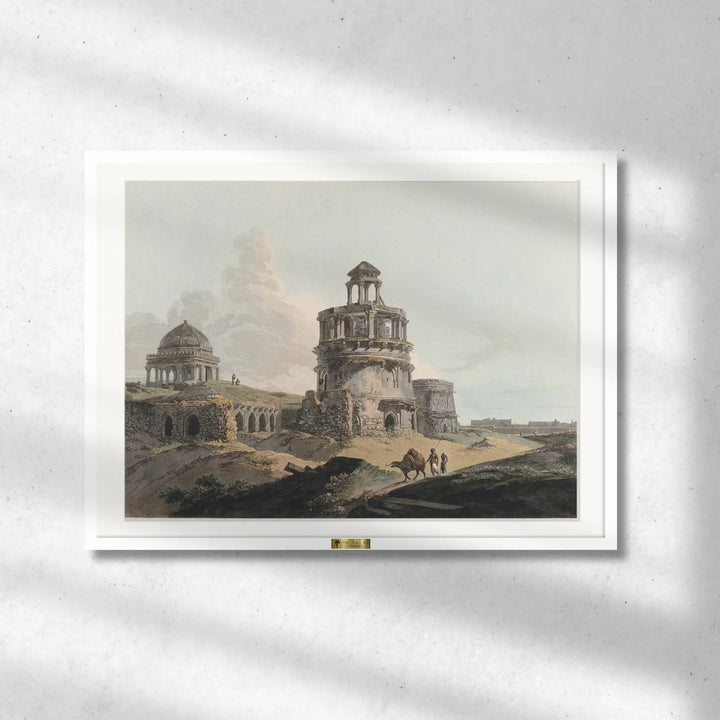 Ruins of a Firoz Shah Kotla, Delhi by William Daniell