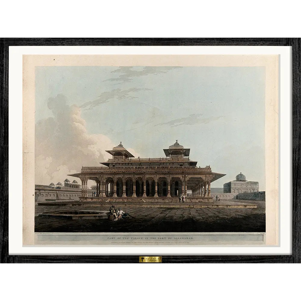 Part of the Palace in the Fort of Allahabad by Thomas Daniell