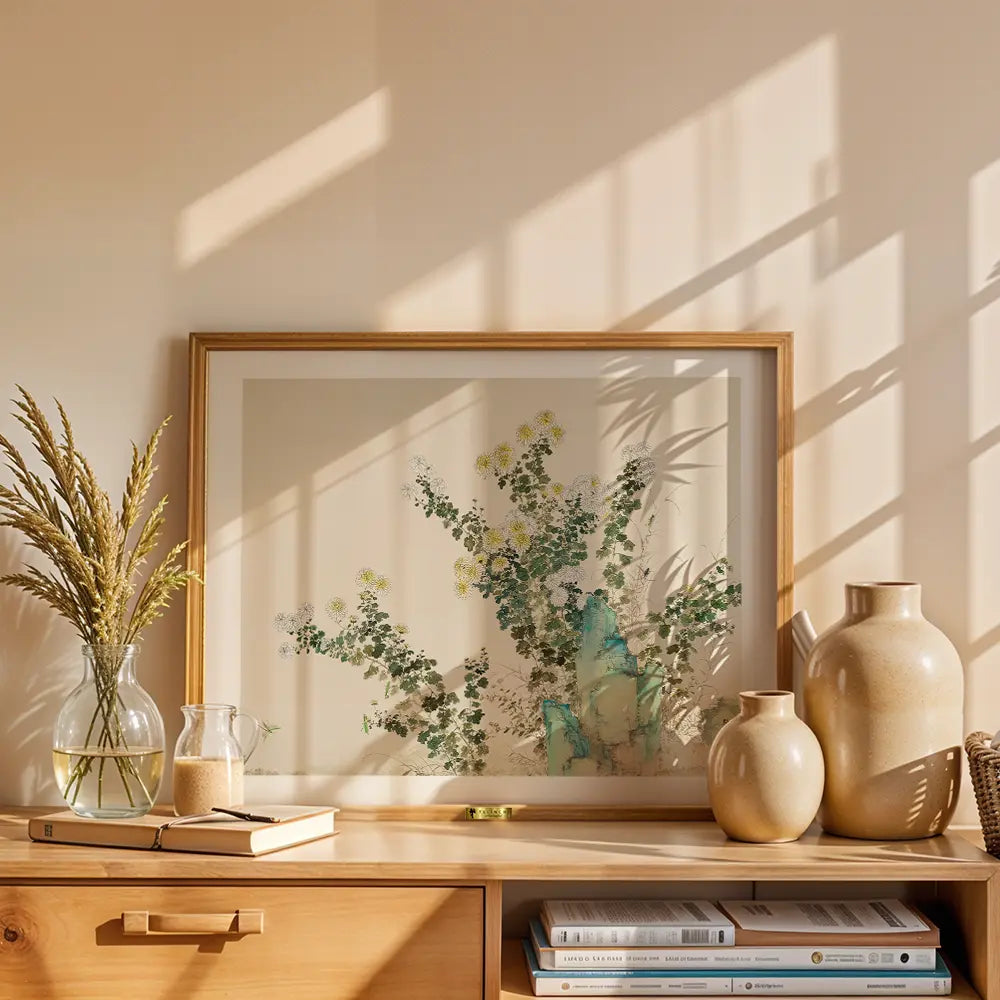 Chrysanthemums by Yamamoto Baiitsu