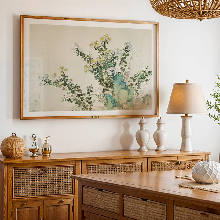 Chrysanthemums by Yamamoto Baiitsu