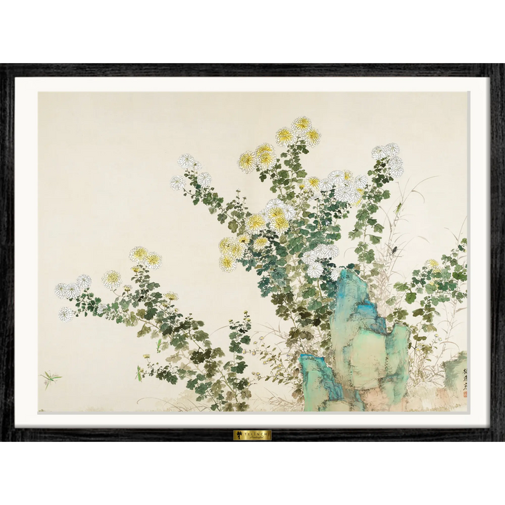 Chrysanthemums by Yamamoto Baiitsu
