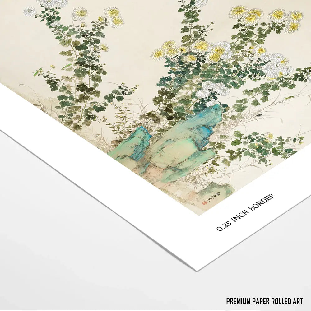 Chrysanthemums by Yamamoto Baiitsu